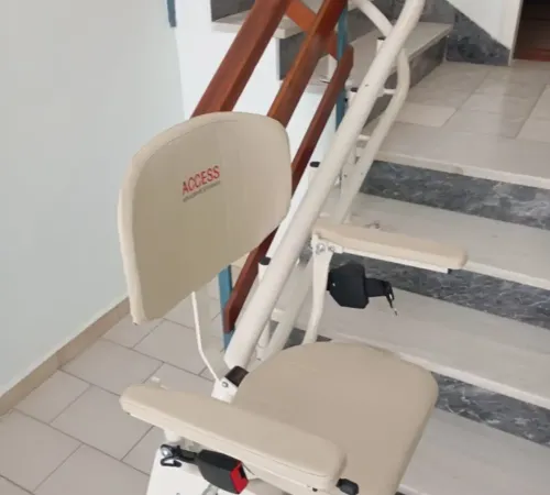 Bruno Premium Stairlift Installation on a Curved Staircase in Sparta | Access Engineering