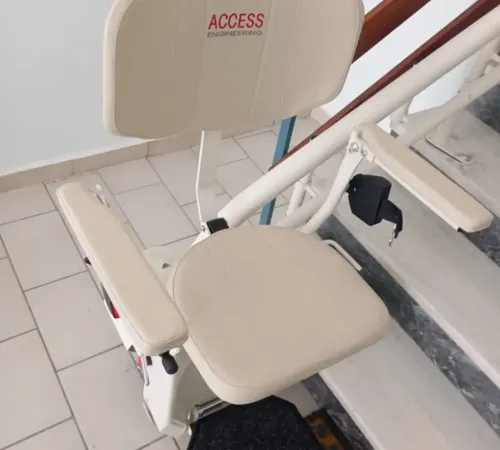 Bruno Premium Stairlift Installation on a Curved Staircase in Sparta | Access Engineering