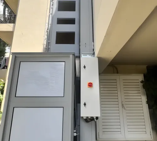 Εγκατάσταση Εξωτερικού Ασανσέρ «Ίκαρος» στην Πεντέλη | Ηλεκτρική Κολόνα Ανύψωσης